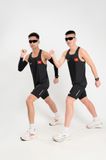  Áo chạy bộ Nam Singlet - ĐEN TUYỀN - Ép nhiệt | Áo chạy bộ PR SPORT 