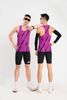  Áo chạy bộ Nam Singlet - TÍM CHUYỂN NHIỆT - Ép nhiệt Pr Sport 