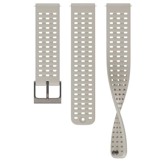 Dây đồng hồ Suunto 22mm ATH2 Silicon Vertical - Sand Grey