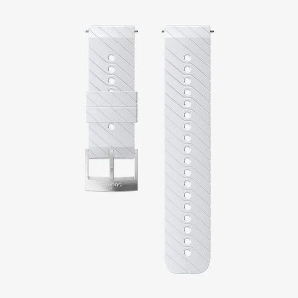 Dây đồng hồ Suunto 24mm Athletic 3 Silicon - White/Steel