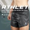  Quần Short Chạy Bộ Athlet ATQ408 Đa Năng , Có Đai Belt - Xám Loang 