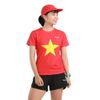  Áo chạy bộ nữ cờ đỏ sao vàng W01, chất vải Active Max cao cấp, mềm mịn, co giãn 4 chiều 