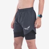  Quần 2 lớp thể thao chạy bộ nam Wolf Active Max Speed W195, nhanh khô, nhẹ, nhiều túi 