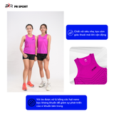  Áo chạy bộ Nữ Singlet - TÍM CHUYỂN NHIỆT - Ép nhiệt | Áo chạy bộ PR SPORT 