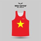  Áo Ba Lỗ Chạy Bộ Cờ Đỏ Sao Vàng Nam Nữ W93, Chất Liệu Cao Cấp, Thoáng Khí, Mềm Mịn, Co Giãn 4 Chiều 