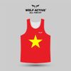  Áo Ba Lỗ Chạy Bộ Cờ Đỏ Sao Vàng Nam Nữ W93, Chất Liệu Cao Cấp, Thoáng Khí, Mềm Mịn, Co Giãn 4 Chiều 