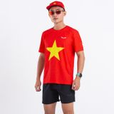  Áo Chạy Bộ Nam Cờ Đỏ Sao Vàng W54, Chất Vải Active Max Cao Cấp, Mềm Mịn, Co Giãn 4 Chiều 