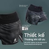  Quần Short Chạy Bộ Athlet ATQ408 Đa Năng , Có Đai Belt - Xám Loang 