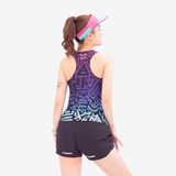  Áo Singlet Chạy Bộ Nữ Wolf Active Vui Vẻ 1 W107, Áo Ba Lỗ Chạy Bộ, Chất Vải Wolf Active Siêu Nhẹ 