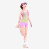  Áo Singlet Chạy Bộ Nữ Wolf Active Vui Vẻ 2 W108, Áo Ba Lỗ Chạy Bộ Thoáng Khí, Siêu Nhẹ, Nhanh Khô 