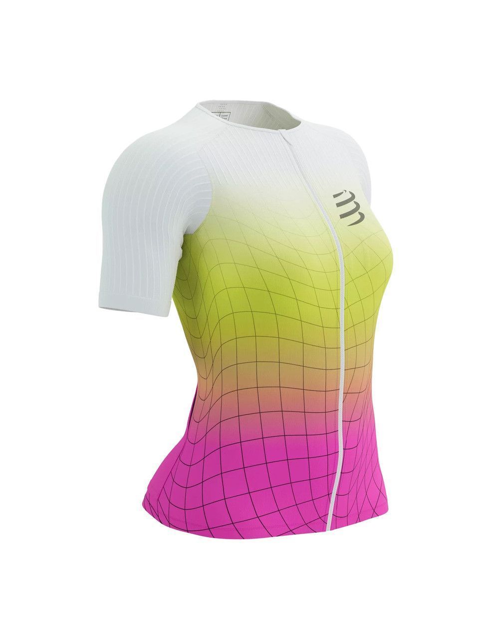 Áo bó tay ngắn Tri Postural Aero - Safe Yellow/Neo Pink