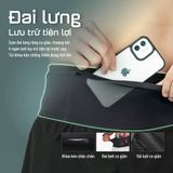  Quần Short Chạy Bộ Athlet ATQ408 Đa Năng , Có Đai Belt - Xám Loang 