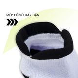  Tất/Vớ Cổ Ngắn Upper You Max Cushion SPM2001 Dày Dặn Êm Ái - Trắng Đen Xám 