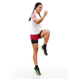  Quần Short thể thao chạy bộ nữ đa năng MOTIVE WOMAN SHORT BELT - Màu đỏ 