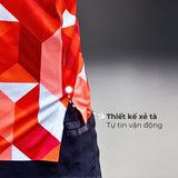  Áo Chạy Bộ Singlet Athlet ATS101 Unisex Siêu Nhẹ, Thoáng Khi, Nhanh Khô - Đỏ Trắng 