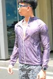  Áo Khoác Chạy Bộ Aspire Một Màu Có Nón APK102 - Tím Đậm 