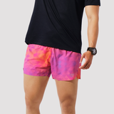  Quần Short thể thao chạy bộ nam đa năng MOTIVE MEN SHORT BELT - Màu hồng/ Cam hoạ tiết 