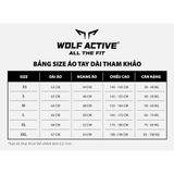  Áo Tay Dài Nam Wolf Active Powerfit V2, Form Raglan Tôn Dáng, Chất Vải Co Giãn 4 Chiều 