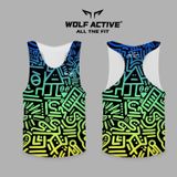  Áo Singlet Chạy Bộ Wolf Active Vui Vẻ 1 W36, Chất Vải Cao Cấp, Quick Dry, Nhanh Khô, Co Giãn 4 Chiều 