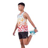  Áo Chạy Bộ Singlet Wolf Active Mạch Ngầm W29, Chất Vải Mỏng Nhẹ, Nhanh Khô, Co Giãn 4 Chiều 