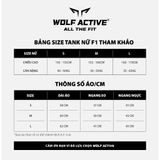  Áo Singlet Chạy Bộ Nữ Wolf Active Mạch Ngầm 109, Áo Ba Lỗ Chạy Bộ Thoáng Khí, Nhanh Khô 