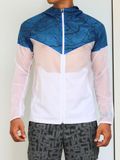  Áo Khoác Chạy Bộ Aspire Phối Màu APK208 - Trắng Xanh Dương 