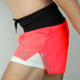  Quần Short Chạy Bộ Athlet ATQ403 Đa Năng , Có Đai Belt - Cam 