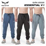  Quần Jogger Thể Thao Nam Wolf Active Essential W170, Chất Vải Siêu Nhẹ, Thoáng Khí, Mát Mẻ, Nhanh Khô 
