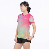  Áo Chạy Bộ Nữ Vui Vẻ W12, Áo Chạy Bộ Chất Vải Cao Cấp Quick Dry, Co Giãn 4 Chiều, Form Áo Tôn Dáng 