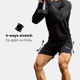  Quần Tập Gym Nam Wolf Active Fitpro2 W184, Quần Thể Thao Nam, Chất Vải Poly 2 Da Co Giãn 4 Chiều 