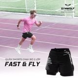  Quần 2 Lớp Fast & Fly W56 , Quần Thể Thao 2 Lớp Cho Gym Nhiều Túi, Chạy Bộ, Đạp Xe Co Giãn 4 Chiều 