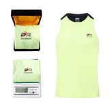  Áo chạy bộ Nam Singlet - XANH ĐEN - Ép nhiệt | Áo chạy bộ PR SPORT 