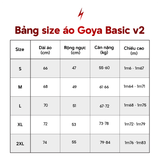  [NEW] Áo thun thể thao chạy bộ nam nữ GOYA BASIC V2 full màu - Siêu nhẹ, thoáng mát, co giãn tốt 
