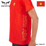  Áo chạy bộ nam nữ Wolf Active cờ đỏ sao vàng W234, bứt phá đường đua với tinh thần việt 