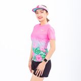  Áo Thun Nữ Chạy Bộ Wolf Active Tropical Energy W213, Chất Vải Nhẹ, Nhanh Khô, Thoáng Khí 