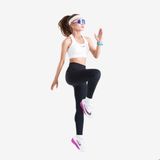  Quần dài bó cơ nữ Wolf Active Compress Run W103, chất liệu bó cơ mềm mịn, co giãn thoải mái 