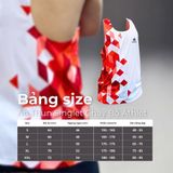  Áo Chạy Bộ Singlet Athlet ATS101 Unisex Siêu Nhẹ, Thoáng Khi, Nhanh Khô - Đỏ Trắng 