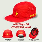  Nón Chạy Bộ Cờ Đỏ Sao Vàng Wolf Active W178, Nón Thể Thao Nam Nữ Nhẹ, Nhanh Khô, Thoáng Khí 