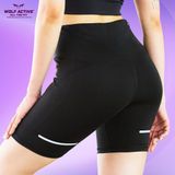  Quần Thể Thao Nữ Wolf Active Swift Run W80, Tập Gym, Chạy Bộ Cạp Cao Tôn Dáng Chất Vải Mềm Mịn 