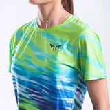  Áo Thun Chạy Bộ Nữ Wolf Active The Leaf W264, Thiết Kế Đẹp Mắt, Chất Vải Mỏng Nhẹ, Nhanh Khô 