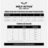 Áo Thun Tập Gym Wolf Active Gym Essential 146, Vải Maxcool Mềm Mịn, Thoáng Khí, Mát Mẻ 