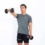  Áo Thun Tập Gym Nam Wolf Active Gym Essential II 201, Chất Vải Maxcool Mềm Mịn, Mát Mẻ 