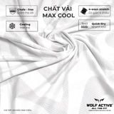  Áo chạy bộ Wolf Active vượt sóng 55, chất vải Maxcool mềm mịn, thấm hút mồ hôi, co giãn 4 chiều 