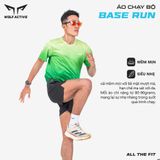  Áo Chạy Bộ Nam Wolf Active Base Run 225 Chất Vải Thoáng Mát Co Giãn Thoải Mái, Nhanh Khô 