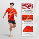  [NEW] Áo thun thể thao chạy bộ nam nữ T-Shirt THUNDER full màu - Co giãn 4 chiều, mềm mại và thoáng khí 