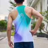  Áo thun thể thao chạy bộ nam MOTIVE Men Airwear Singlet (37g) - Màu xanh 