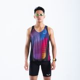  Áo Singlet chạy bộ nam Premium Wolf Active Luminary W276, công nghệ Seamless & Flatlock 