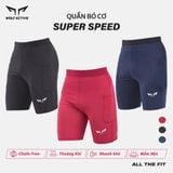  Quần bó cơ nam Wolf Active Super Speed W132, chất vải co giãn 4 chiều, ôm đùi, thoải mái tăng tốc 