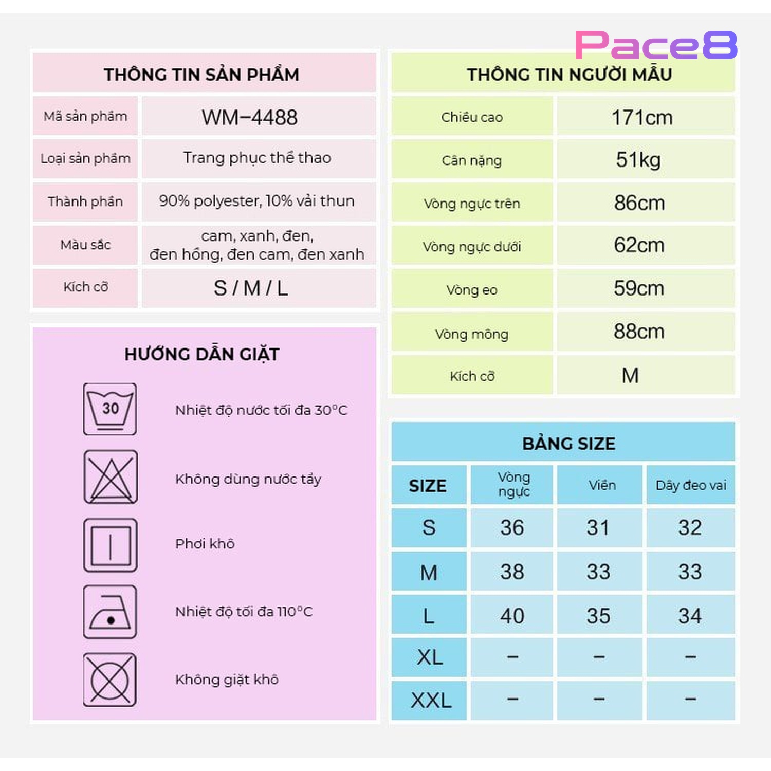 Bra thể thao nên được thay thế sau khoảng 72 lần giặt