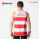  Áo Cọc Tay Nam RunTiger SS21-10M-1 - Màu Đỏ Trắng 